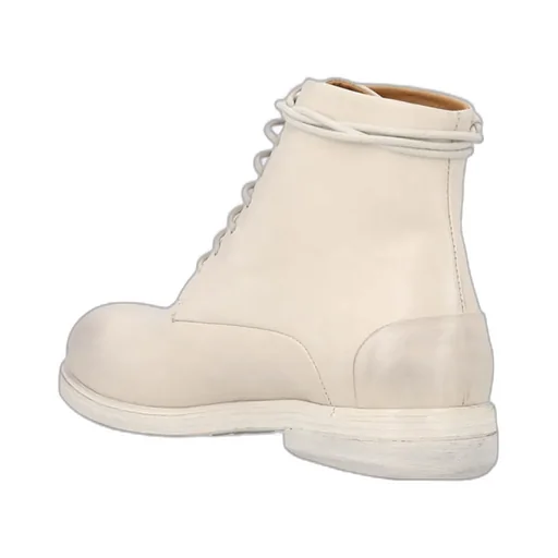 Round-Toe Lace-Up Boots