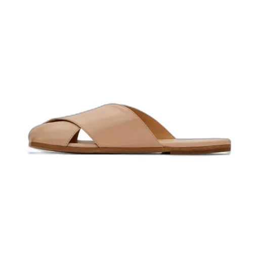 Flat Leather Mules