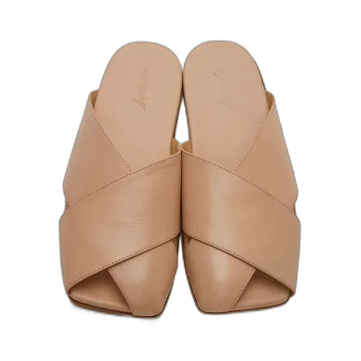 Flat Leather Mules