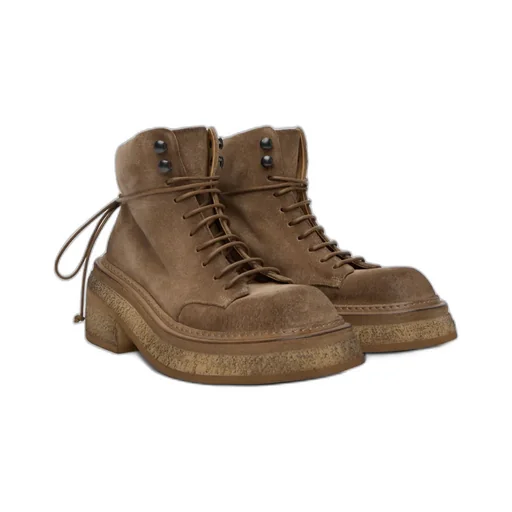 Ankle Lace-Up Fastening Boots