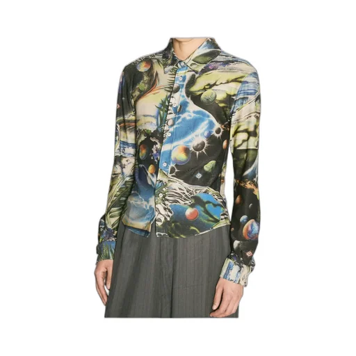 Graphic Printed Long Sleeved Shirt