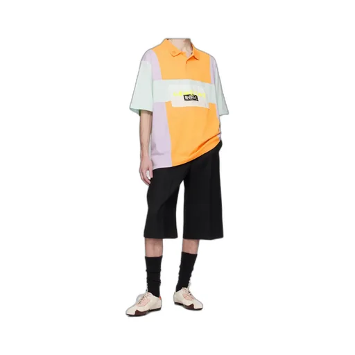 Oversized Panelled Polo