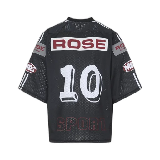 Oversized Hockey Top / Blk Gry