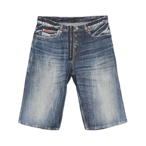 Logo-Patch Denim Shorts