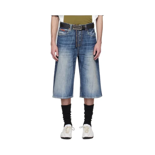 Logo-Patch Denim Shorts