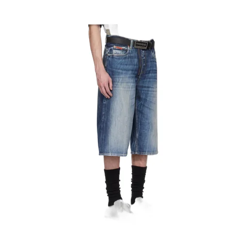 Logo-Patch Denim Shorts