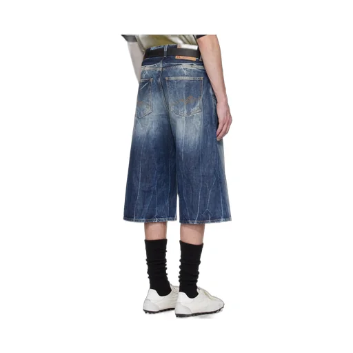 Logo-Patch Denim Shorts