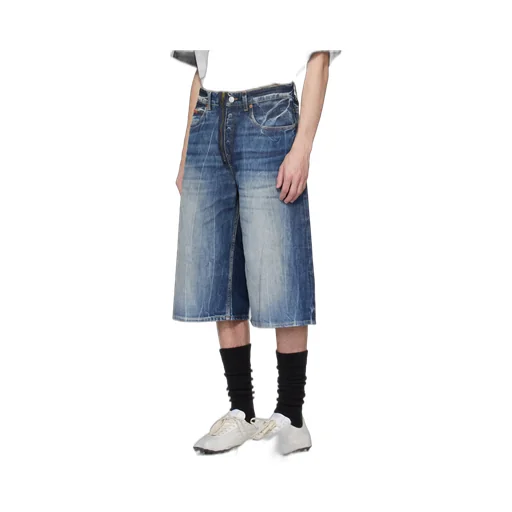 Logo-Patch Denim Shorts