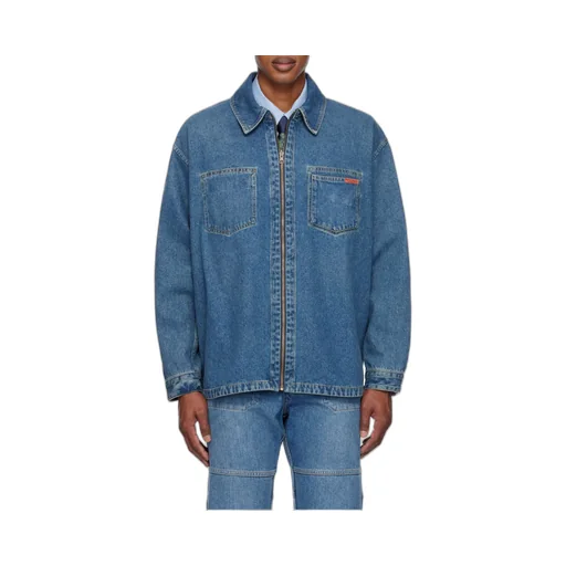Denim Zipper Coat