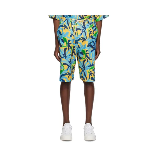 Graphic-Printed Drawstring Shorts