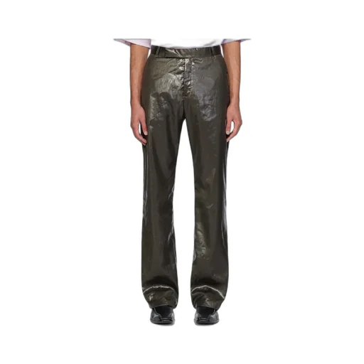 Mid-Rise Straight-Leg Trousers