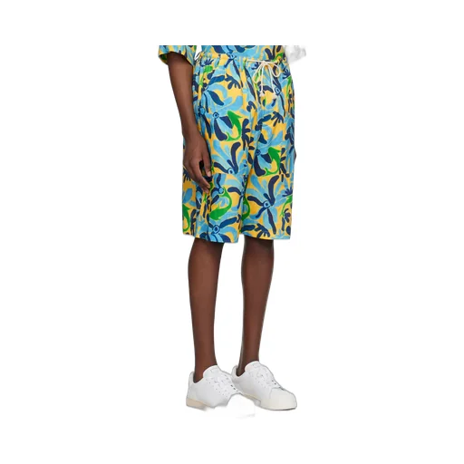 Graphic-Printed Drawstring Shorts