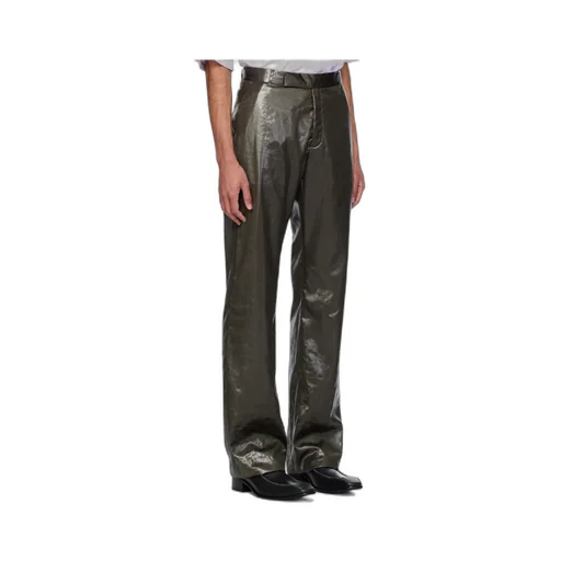 Mid-Rise Straight-Leg Trousers