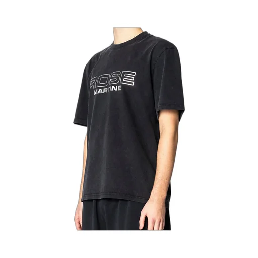 Metallic-Logo Crewneck T-Shirt