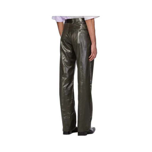 Mid-Rise Straight-Leg Trousers