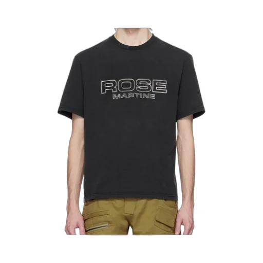Metallic-Logo Crewneck T-Shirt
