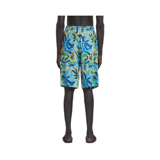 Graphic-Printed Drawstring Shorts