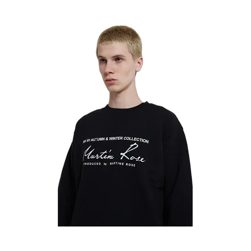 Slogan Printed Crewneck Sweatshirt
