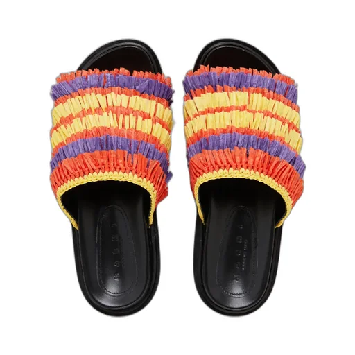 Fringe Slide Sandal