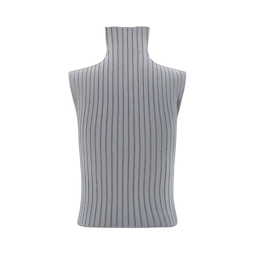 Turtleneck Sleeveless Knit Top