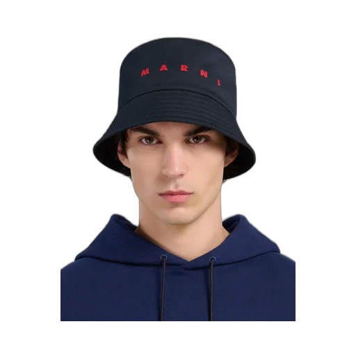 Logo Embroidered Twill Bucket Hat
