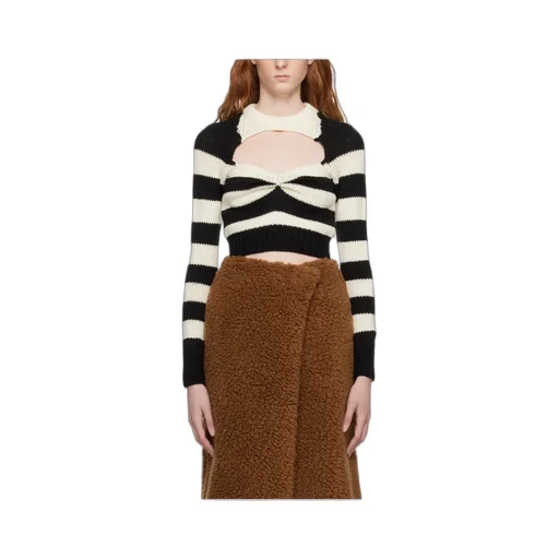 Striped Virgin-Wool Top