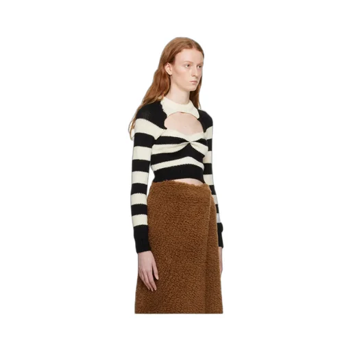 Striped Virgin-Wool Top