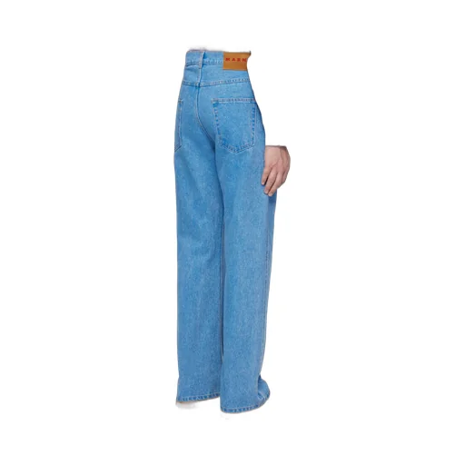 Logo Patch Straight Leg Jeans