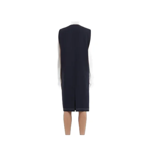 V-Neck Sleeveless Midi Dress