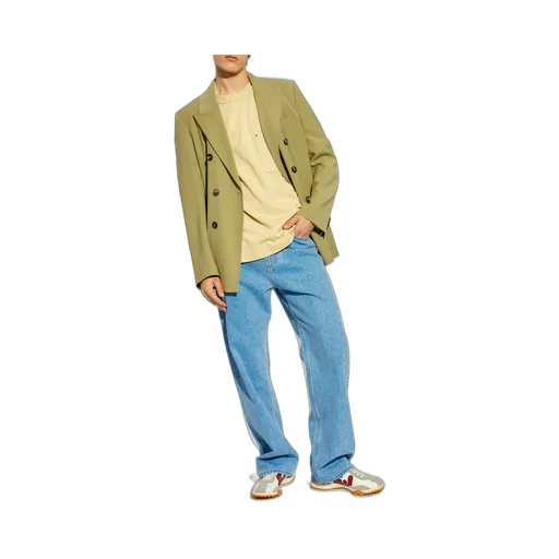 Logo Patch Straight Leg Jeans