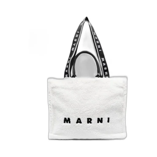 Fleece-Texture Debossed-Logo Tote Bag