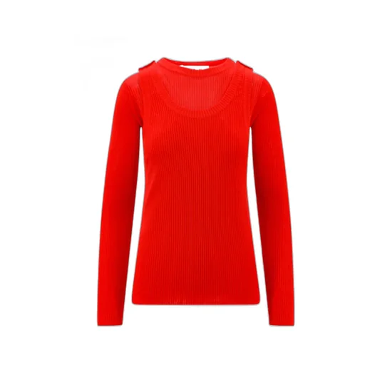 Layered Crewneck Knit Jumper