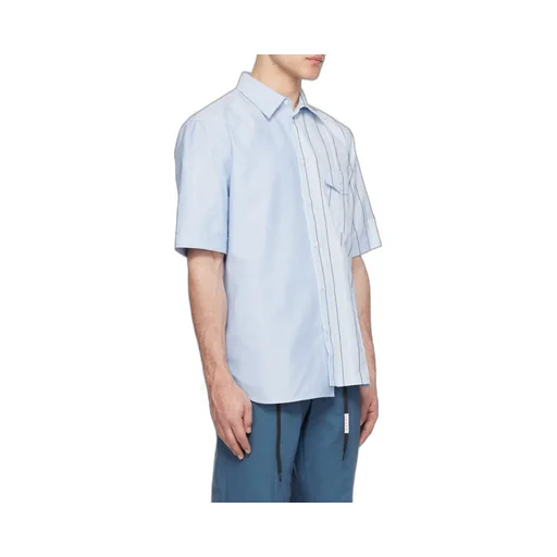 Bio Poplin Half-And-Half Shirt