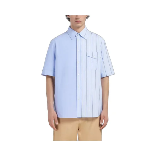 Bio Poplin Half-And-Half Shirt