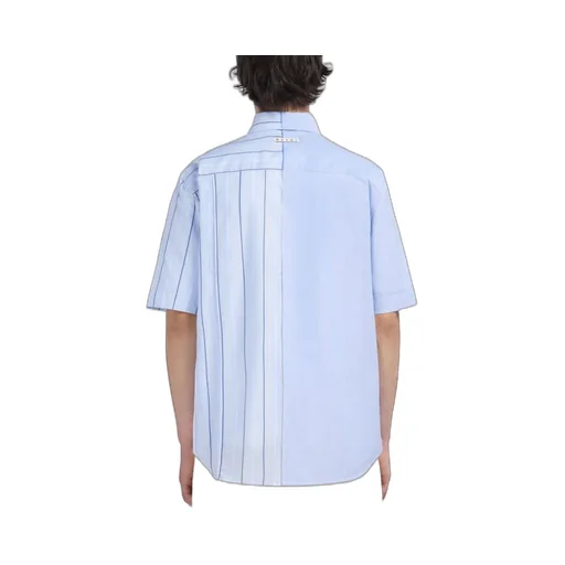 Bio Poplin Half-And-Half Shirt