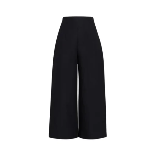 Pressed Crease Cropped Trousers
