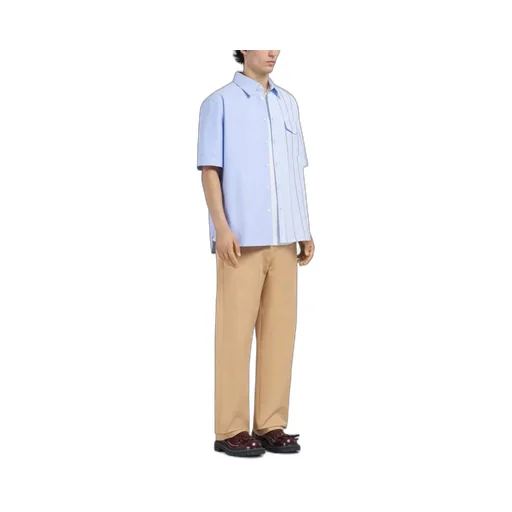 Bio Poplin Half-And-Half Shirt