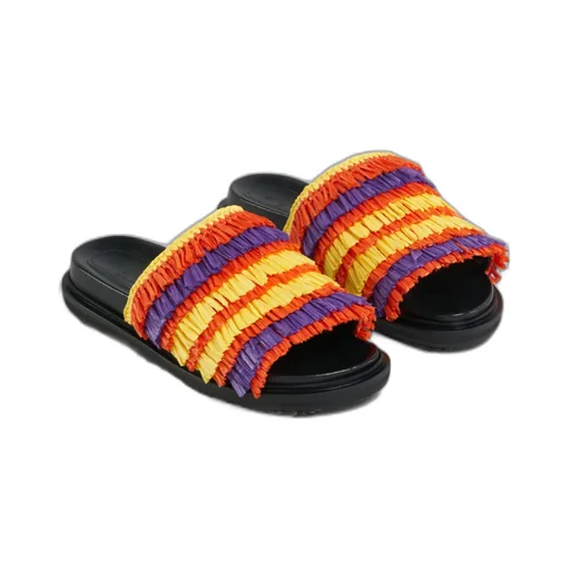 Fringe Slide Sandal