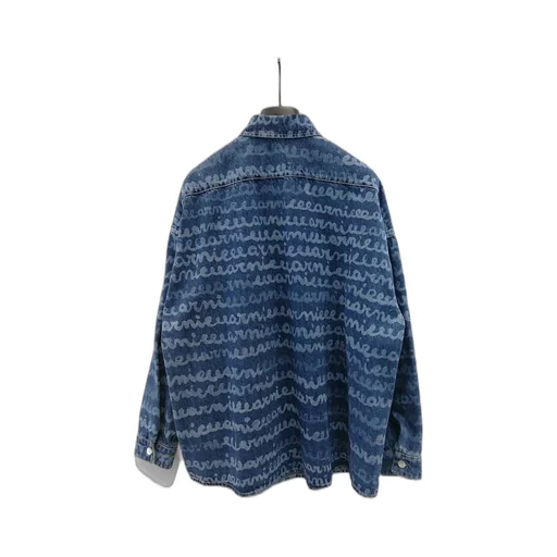 Logo Printed Buttoned Denim Shirt