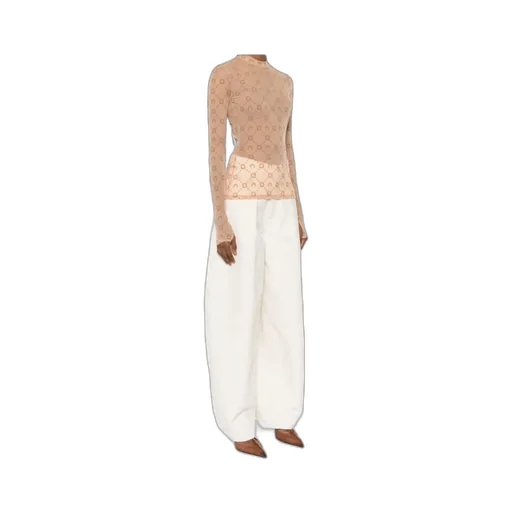 Moon-Pattern Mesh Top