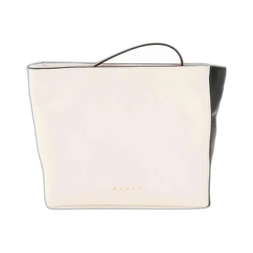 Logo-Print Detail Clutch Bag