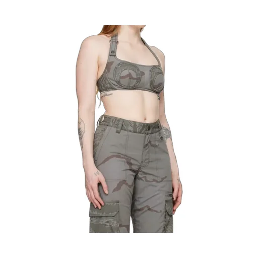 Camouflage Pattern Printed Bra