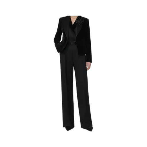 Lapel Sleeveless Jumpsuit