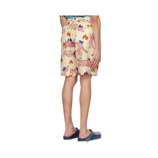 Allover Graphic Printed Shorts