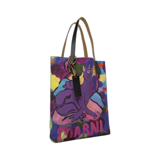 Graphic-Print Tote Bag