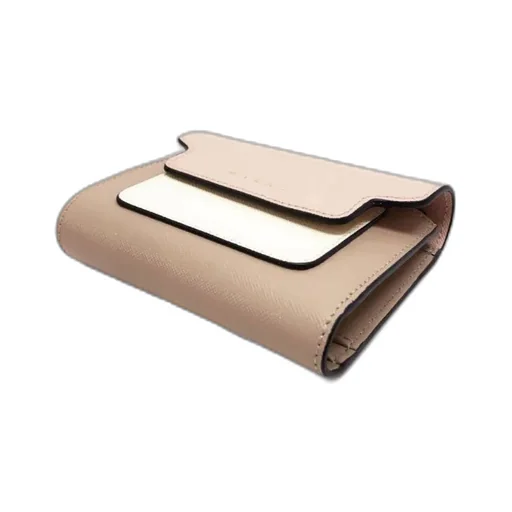 Panelled Logo Print Wallet