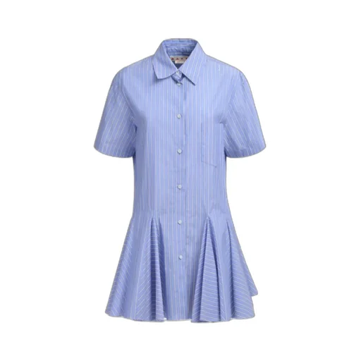Poplin Striped Shirt Dress