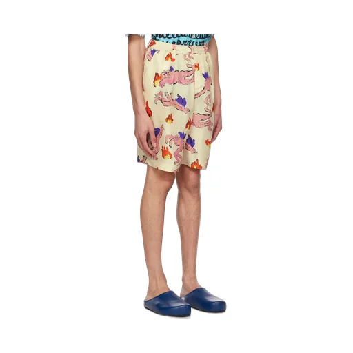 Allover Graphic Printed Shorts