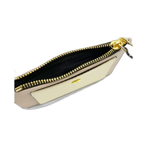 Panelled Logo Print Wallet