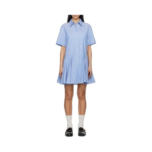 Poplin Striped Shirt Dress